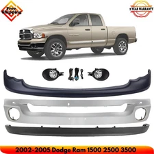Front Bumper Chrome & Grille Assembly Kit For 2002-2005 Dodge Ram 1500 2500 3500