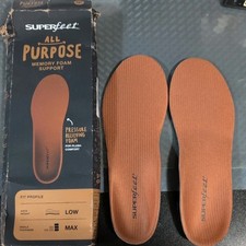Superfeet Copper Insoles Memory Mould Premium Arch Support Inserts - Size D K7