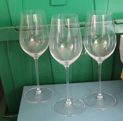 LOT OF 3 Riedel Vinum XL Riesling Grand Cru Lead Crystal Wine Glasses