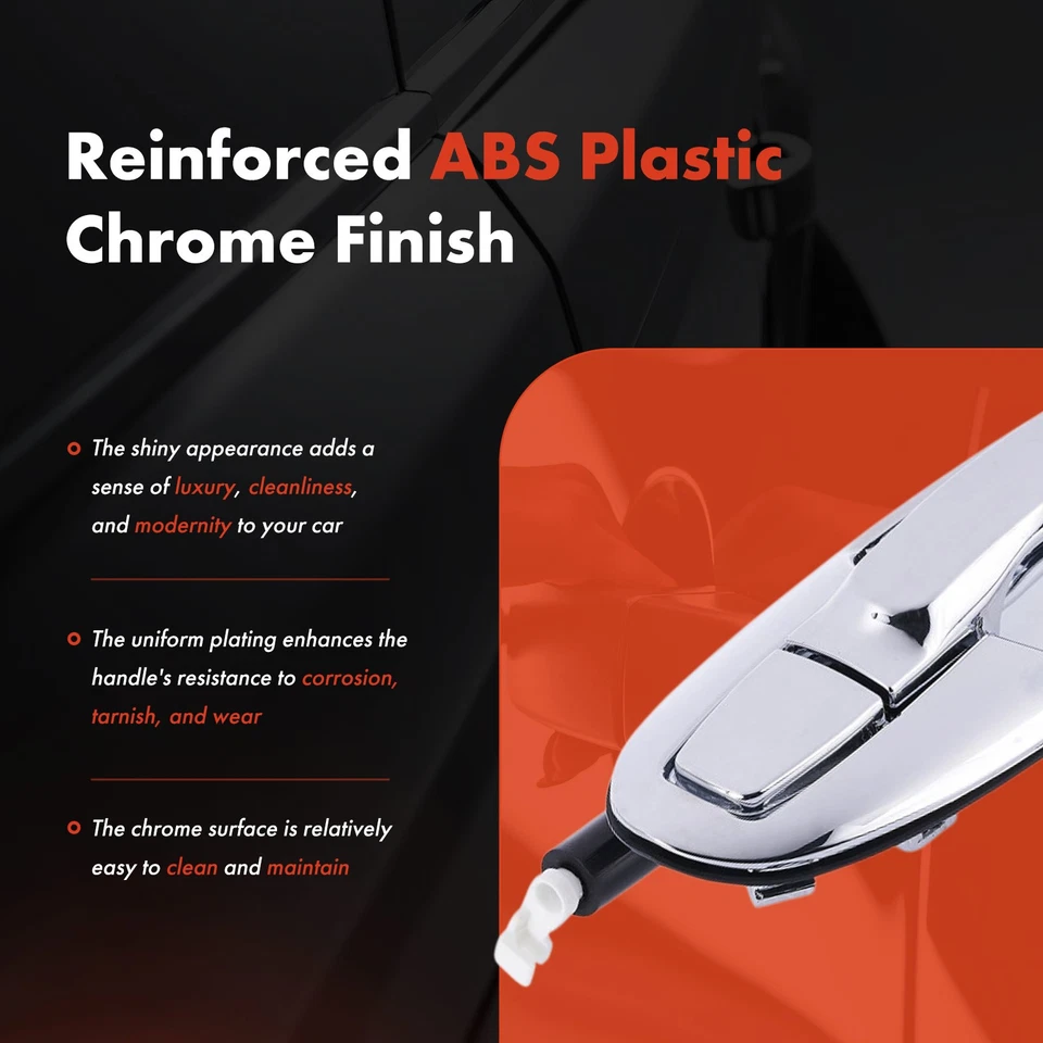 Manija de puerta exterior del lado del pasajero trasero para Hyundai Sonata 2002-2005 Kia Optima Foto 4 de 4