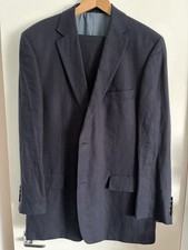 Hugo Boss navy Linen Suit