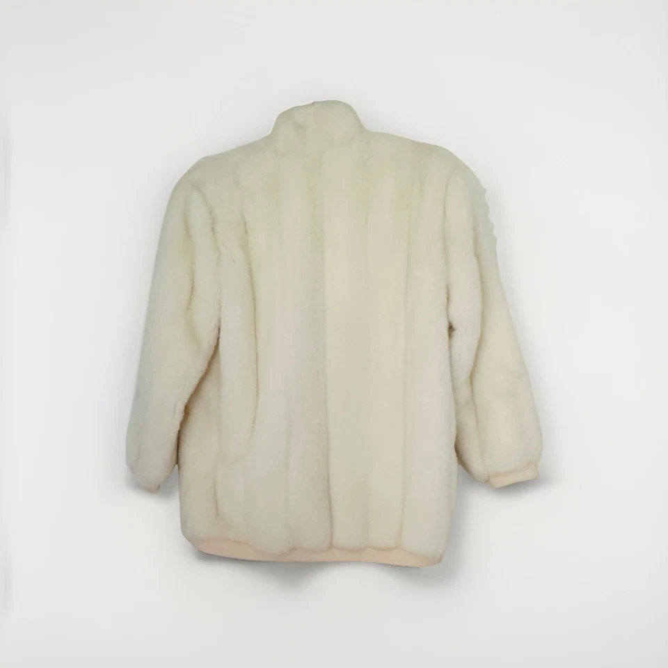 Abrigo/chaleco vintage St. John de piel sintética con brazos extraíbles talla S Foto 4 de 4