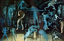 John Bauer, Fanstyg (1915) *Art Postcard NEW