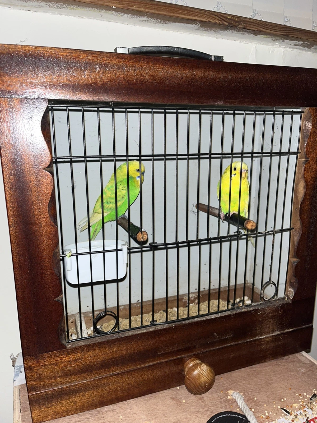 Vintage Hand Made Wooden Mule / Goldfinch / Canary /Small Bird Cage
Opens in a new window or tab
