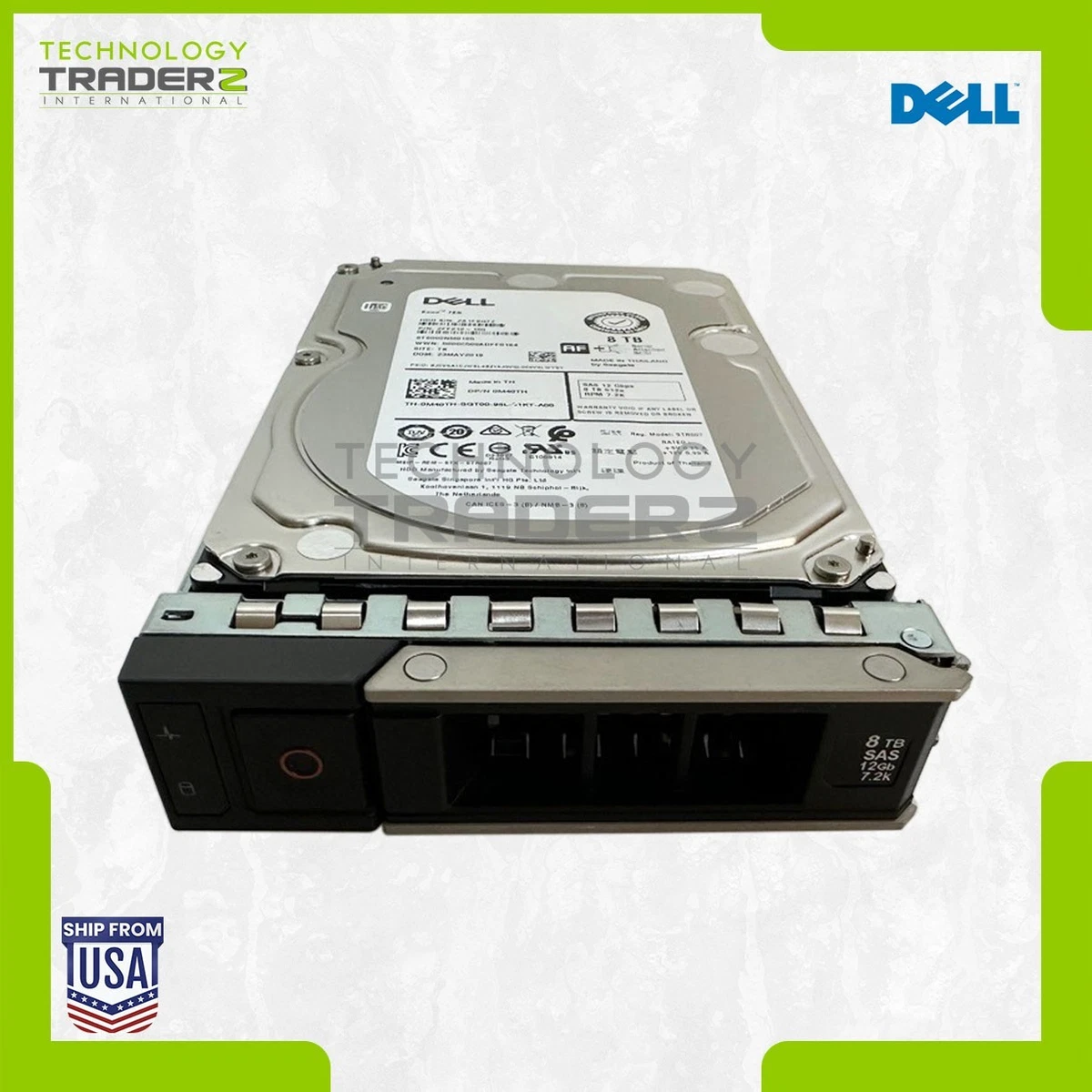 25+ Dell SAS Internal Hard Disk Drives 8 TB Storage Capacity for