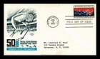 US COVER MIGRATORY BIRD TREATY 50TH ANNIVERSARY FDC MARQ CACHET TAPED BOTTOM