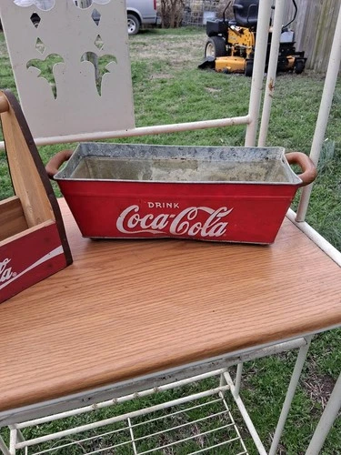Vintage Coca-Cola Metal Ice Cooler