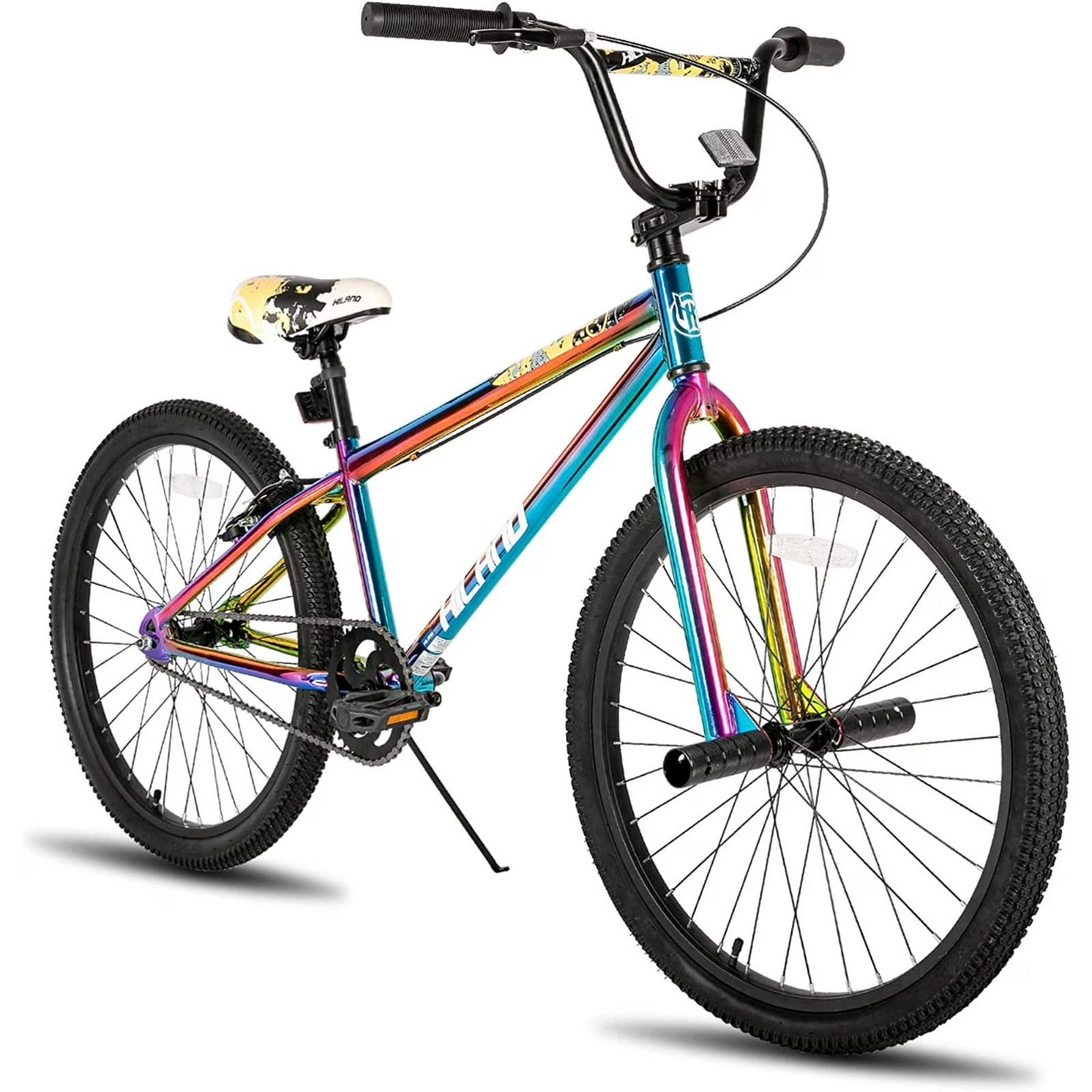 Hiland BMX BIKE 26 inch, Beginner-Level to Advanced Riders with 2 Pegs