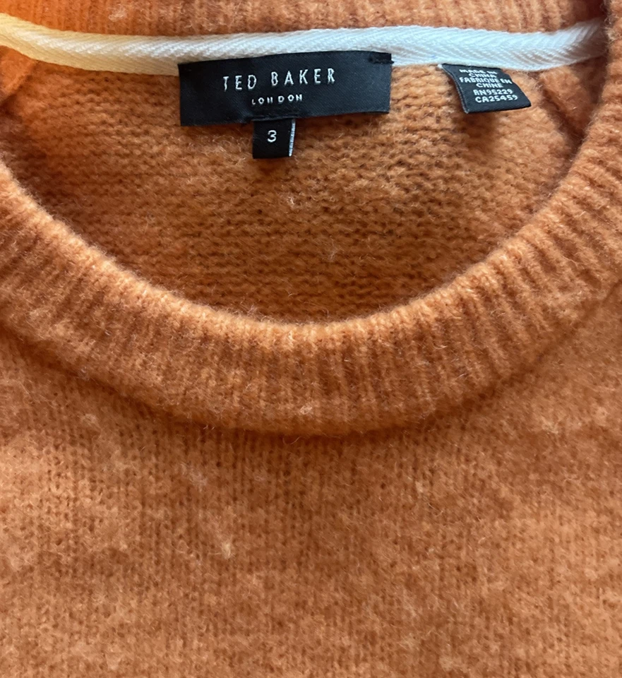 TED BAKER LONDON Knit Sweater  Sz 3(small-medium) - Image 2 of 4