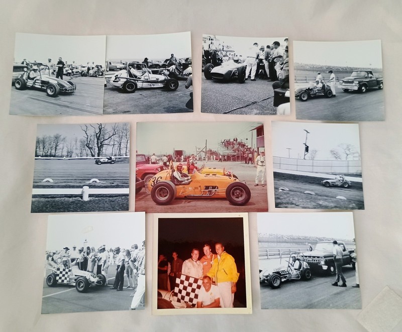 Vintage 1960s Sprint Car Midget Racing Photo Lot (10) Pocono Trenton Reading
