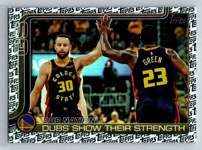 Dubs Nation: Dubs Show Their Strength 2025-26 Topps #291 Foil Pattern