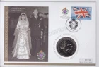 GB 2007 QEII QUEEN ELIZABETH II DIAMOND WEDDING ANNIVERS PNC COIN COVER £5 COIN