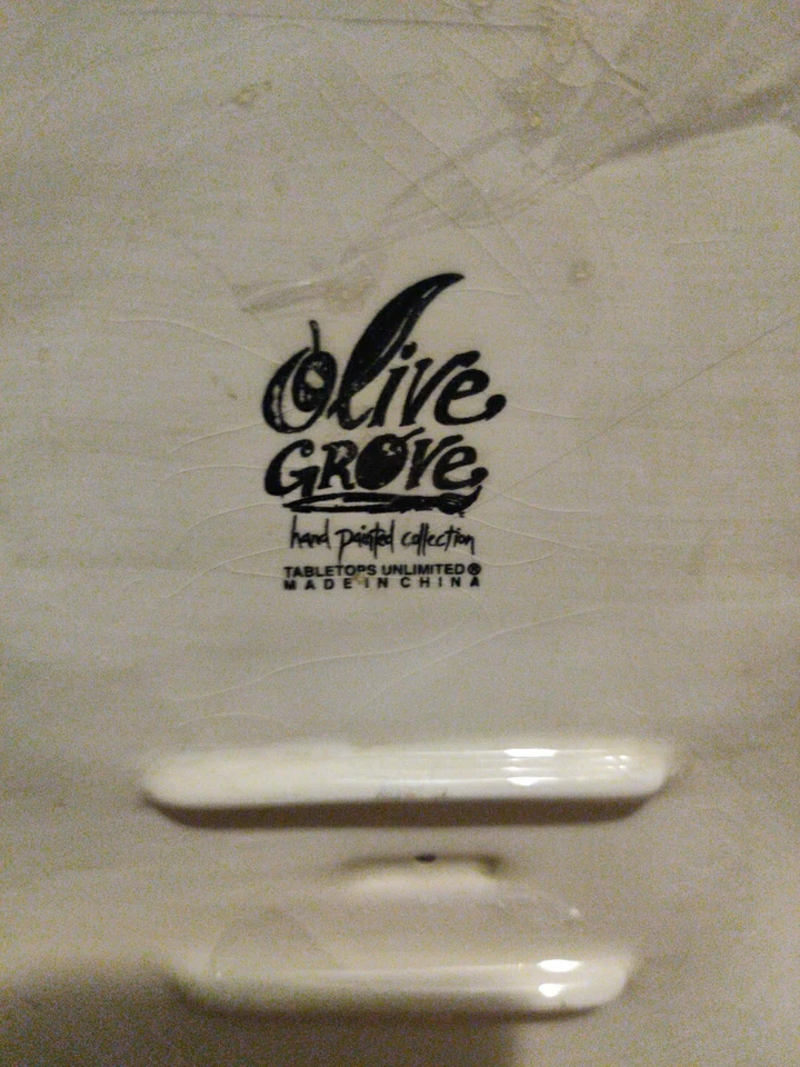 Tabletops unlimited olive grove 9pc cruet set ceramics hand painted - Image 2 of 4