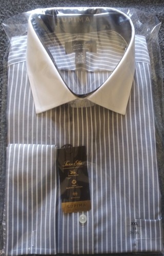 French Cuff Shirts+Stndr CLUB ROOM,TASSO ELBA supima, ALFANI. DRESS SHIRTS 4 MEN - Picture 41 of 52