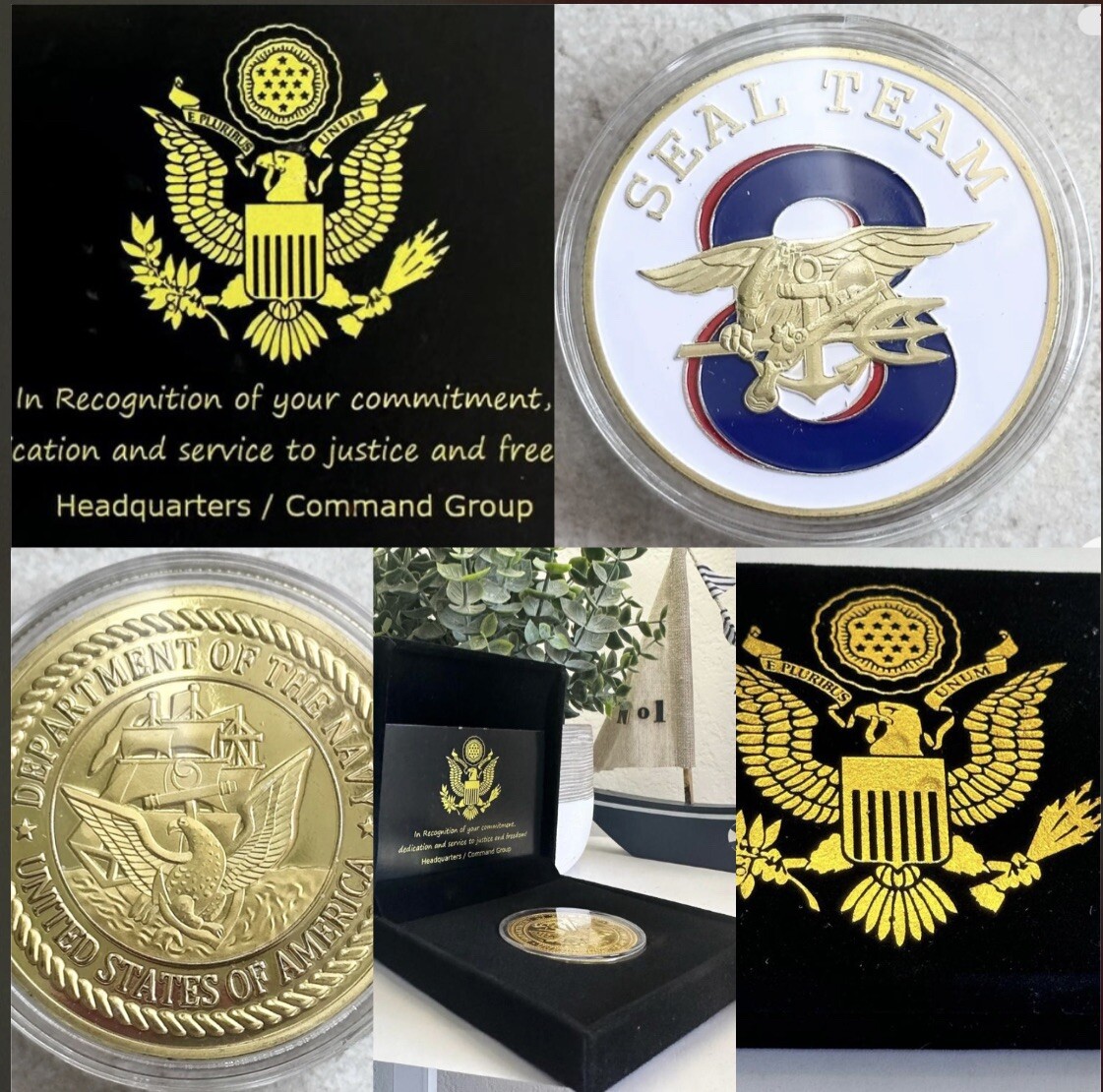NAVY SEALs team 8 チャレンジコイン US Navy Seal Team 8 Challenge Coin USA | eBay
