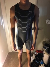 Nike Pro elite track and field mens skinsuit singlet unisuit tracksuit running M