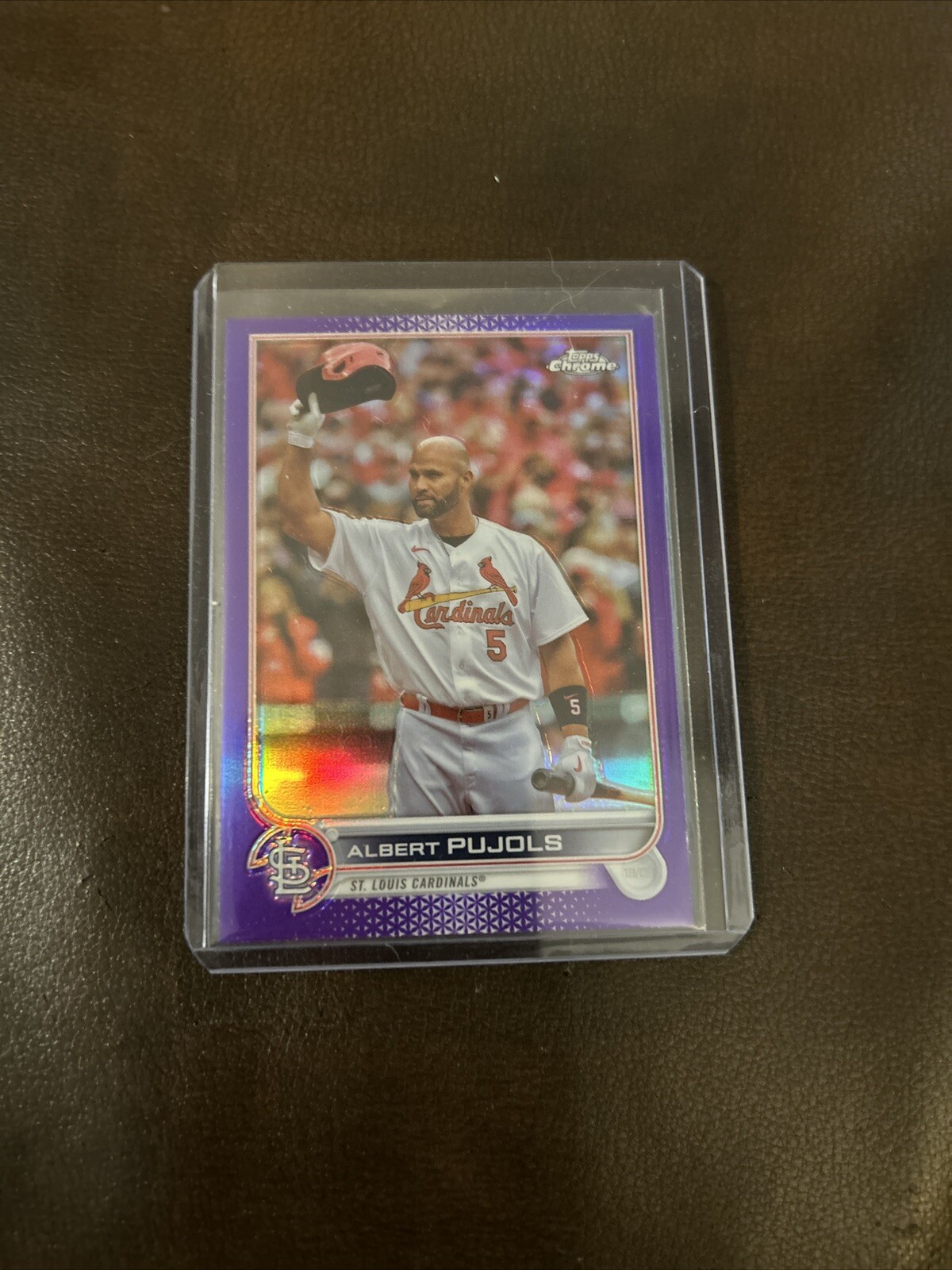 Albert Pujols 2022 Topps Chrome Update Purple Refractor #USC50