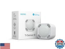 Aeotec TriSensor 8, 800 Series Zwave Motion Sensor, Temperature, Light Sensor