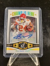 Skyy Moore #CIH-3 Champ is Here Autograph 50/299 - 2023 Panini Donruss - Chiefs