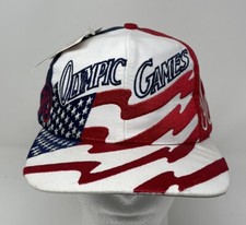 NEW VTG - Logo 7 - 1996 Atlanta Olympic Games USA Flag Adjustable One Size Hat
