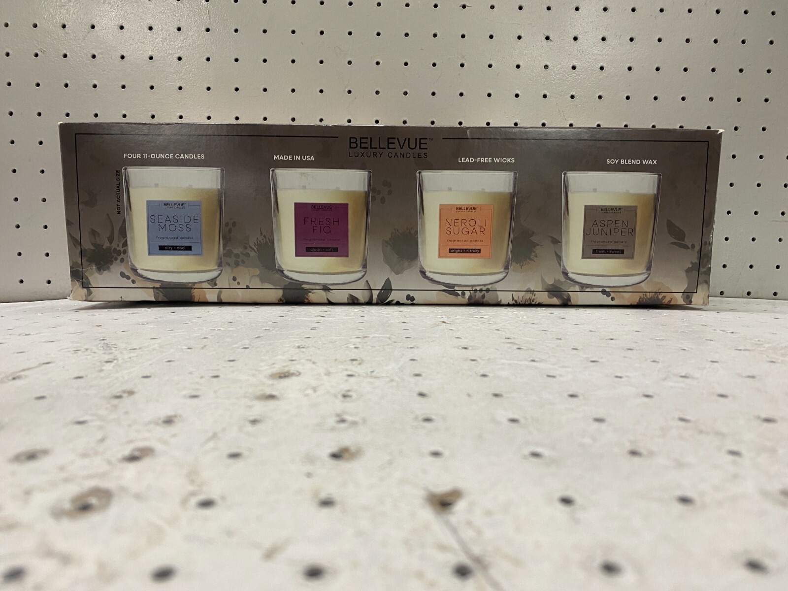 Bellevue Luxury Candle Set Of 4 Lead Free Wicks Soy Blend Wax Room