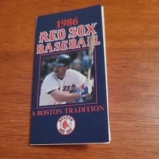 Nice 1986 Boston Red Sox Pocket Schedule. NESN. Wade Boggs 