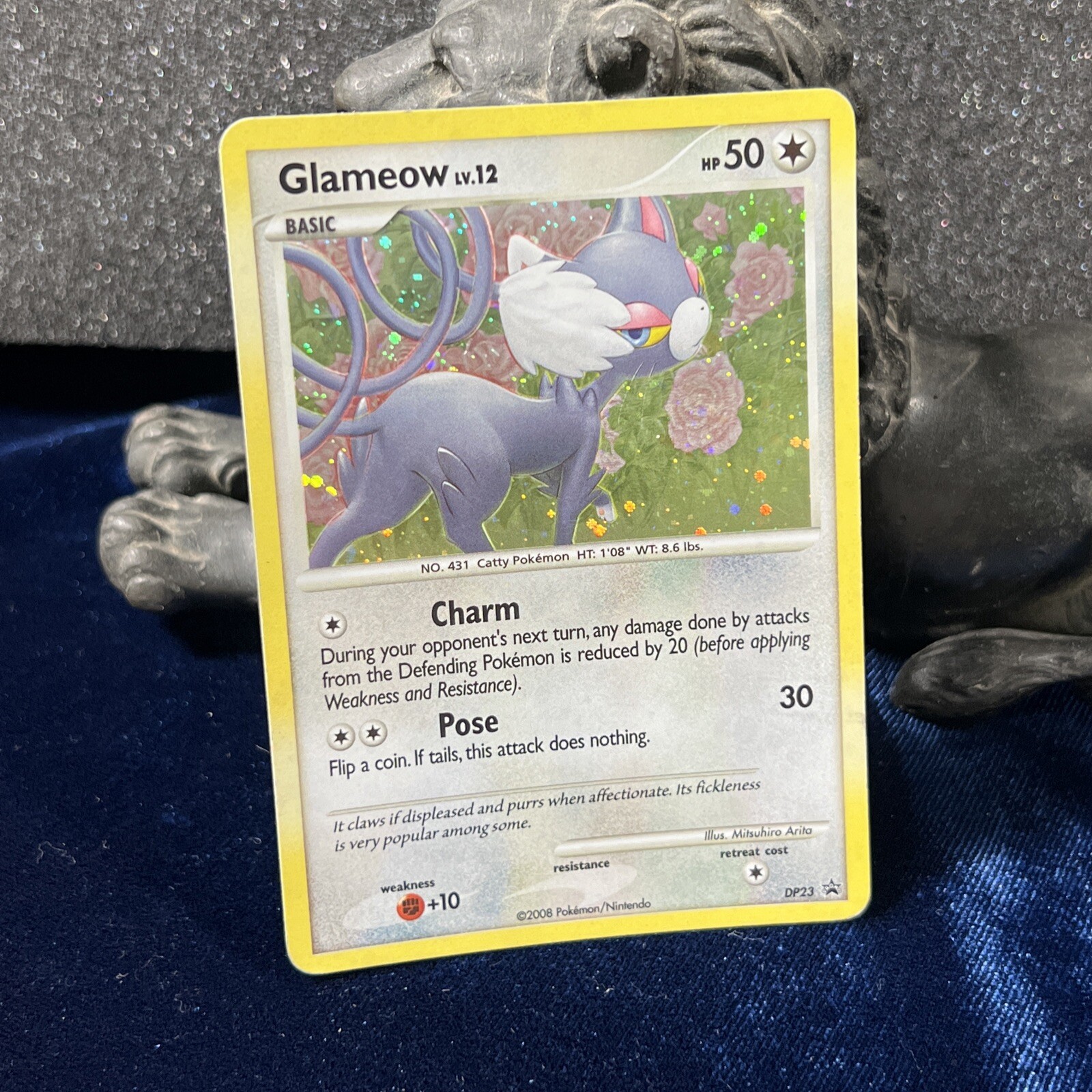 Glameow DP23 Black Star Promo 2008 Holo Pokemon Card