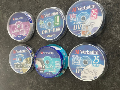 Spindel Set mit insgesamt 6 Verbatim Spindeln - NEU - versiegelt