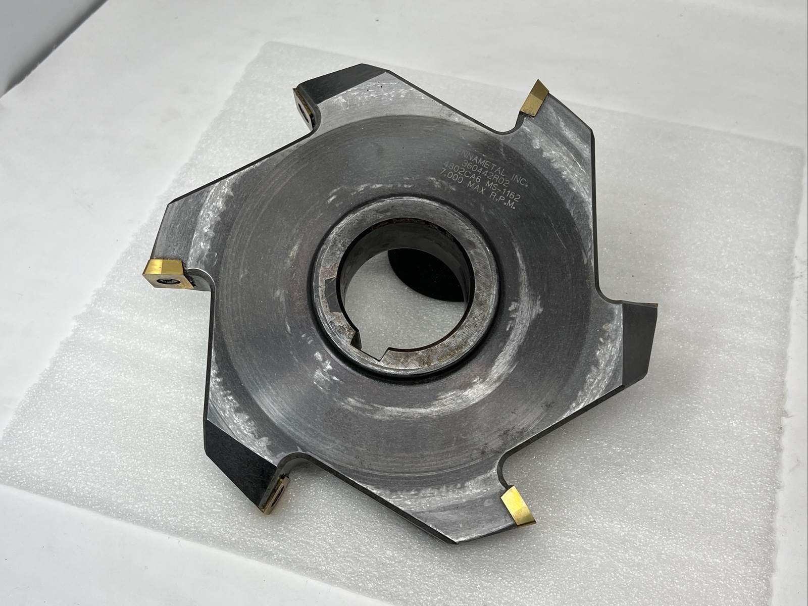 8” Kennametal 360442R02 Staggered Slot Horizontal Milling Cutter, 2