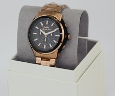 New Authentic Michael Kors Kyle Rose Gold Black Chronograph Men's MK8889 Watch
