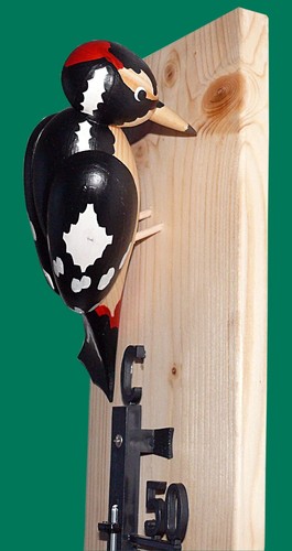 Thermometer Buntspecht 72cm NEU Temperatur Vögelchen Aussen geeignet Seiffen - Picture 2 of 2