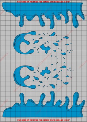 DRP1001PT Real Drips General Paint Mask/ Stencil Kit