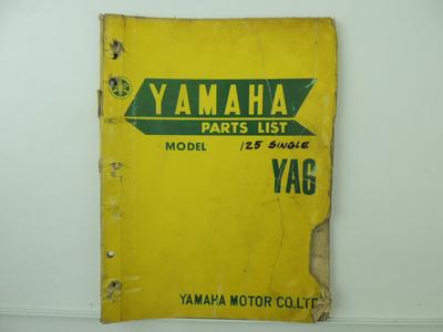 Yamaha YA6 Factory Dealer Parts List Book Manual L1862 | eBay