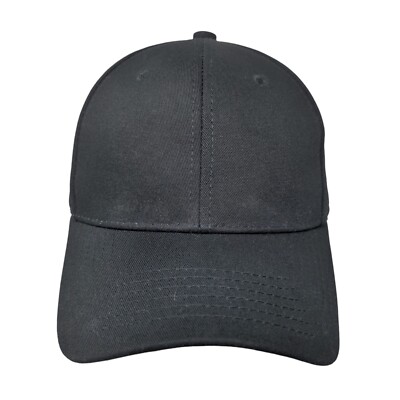 Unbranded Slideback Hat Black One Size Adjustable Vent Holes Blank