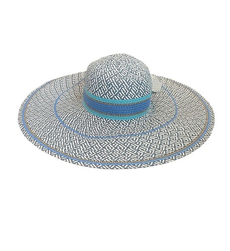 NWT World Market Womens Paper Wide Brim Floppy Bucket Sun Hat Packable
