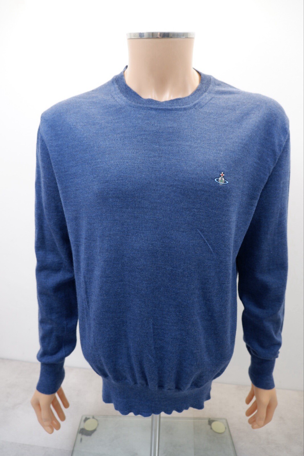 Vivienne Westwood Mens Lana Wool Jumper Sweater Size 2XL Blue