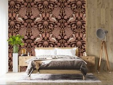 3D Vintage Animal Peacock Leaves Wall Murals Wallpaper Murals Wall Sticker 80