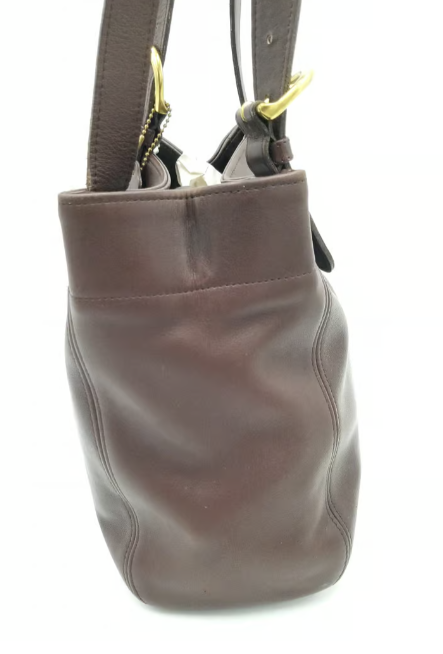 Coach E72 4157 Soho Chocolate Brown Vintage Buckle Detail Shoulder