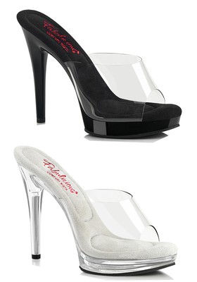 Pleaser Fabulicious GLORY-501 5 Inch Heel, 3/4 Inch Platform Slide
