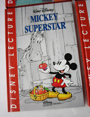 6X VINTAGE 1992 DISNEY CLUB BOOKS MICKEY PETER PAN SNOW WHITE