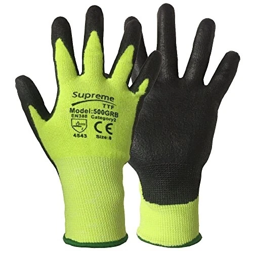12 PAIRES DE GANTS ENDUITS PU SUPREME TTF 500GRB TAILLE 9/L POSTE GRATUIT