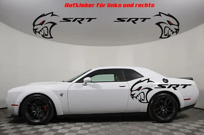 MS CAR STICKER 2x SRT Hellcat Seitenteil Aufkleber Sticker Folie
