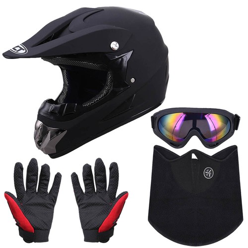 Casco facial completo DOT para adultos/gafas/guantes motocross bicicleta de tierra todo terreno bmt - Imagen 13 de 17