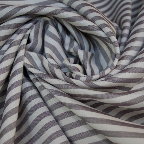 Loro Piana mulberry silk FABRIC Striped Made in Italy Price for 1M Defect