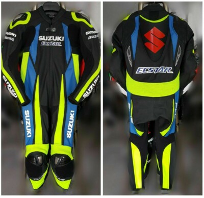 SUZUKI Ecstar Lederkombi Läufer Motorrad Laufen Lederjacke Bikerhose