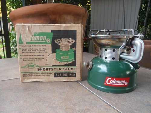 Four De Camp Pliant Vintage Coleman – 5010A700 – Porte Dorée – Boîte D'origine