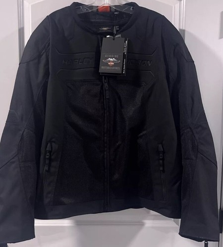 Harley-Davidson® Brawler Genuine Mixed Media Jacket Men's Size 3XL 98103-21VM - Picture 11 of 12