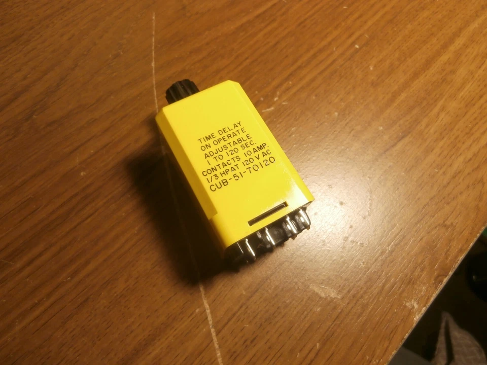 CUB-51-70120 Potter & Brumfield Time Delay Relay,NIB/NOS,MADE IN USA,DPDT - Image 3 of 4