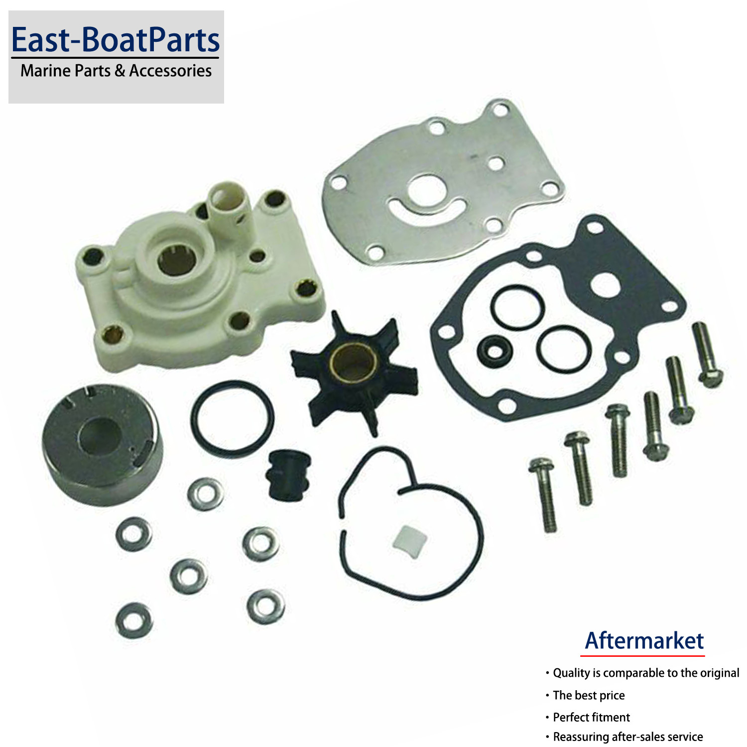 Water Pump Impeller Kit for Johnson Evinrude 18 - 35 HP Outboard 0393630