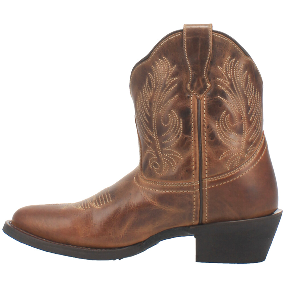 Laredo Tori Round Toe Cowboy Booties Womens Brown Casual Boots 51044 eBay